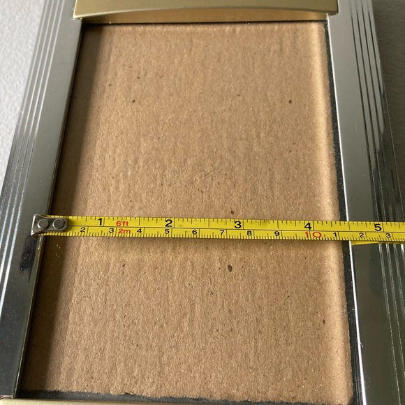 Picture Frame Metal Gold Silver Tabletop Contemporary Design - Picture 8 of 9